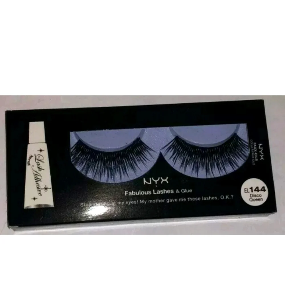 Lot of 10 NYX DISCO QUEEN faux lashes and glue